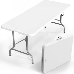 Indoor Outdoor Heavy Duty Plastic Folding Table Portable Picnic Table