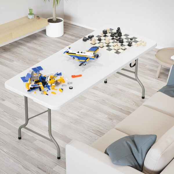Indoor Outdoor Heavy Duty Plastic Folding Table Portable Picnic Table - 图片 5