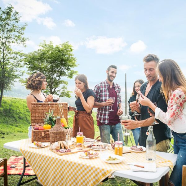 Indoor Outdoor Heavy Duty Plastic Folding Table Portable Picnic Table - 图片 6