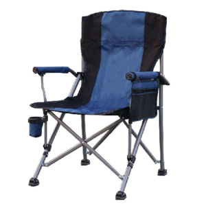 Modern Portable Camping Chair with Cup Holder Side Pocket for Fishing Beach Durable Outdoor Furniture Made of Metal