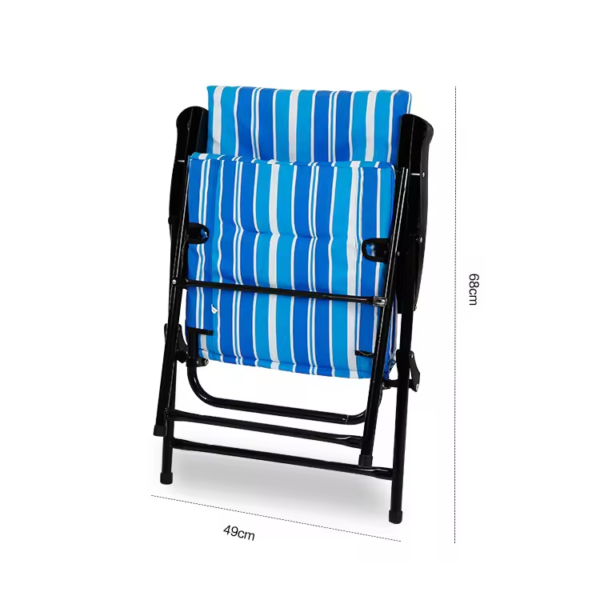 Factory Wholesale Folding Travel And Camping Chair With 600D Oxford and Metal Beach Trips Chair - 图片 5