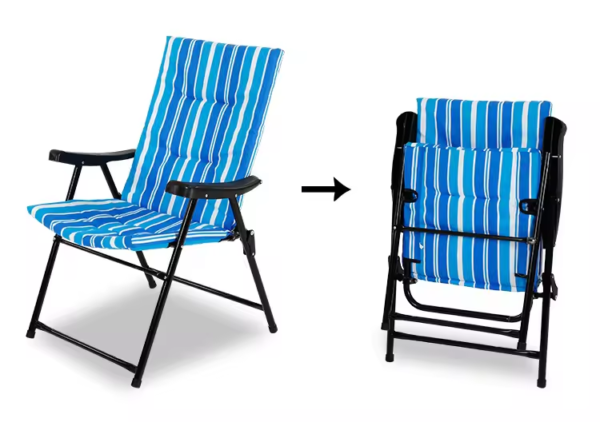Factory Wholesale Folding Travel And Camping Chair With 600D Oxford and Metal Beach Trips Chair - 图片 4
